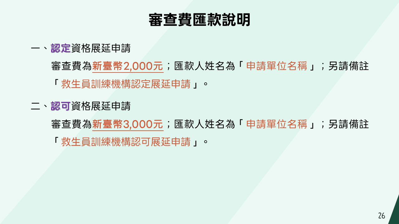 審查費匯款說明